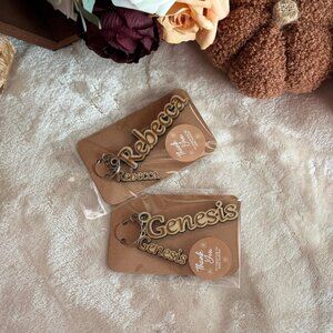 Custom name keychains